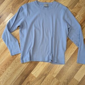 Aka Eddie Bauer Sky Blue Crew Neck Shirt
